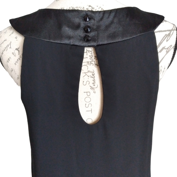 j.b.s Ltd Halter Neck Satin Collar Sleeveless Dress - Picture 5 of 8